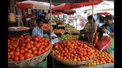 Tomato price in Chandigarh has increased five times in less than a month. (HT File Photo) Tomato price in Chandigarh has increased five times in less than a month. (HT File Photo)