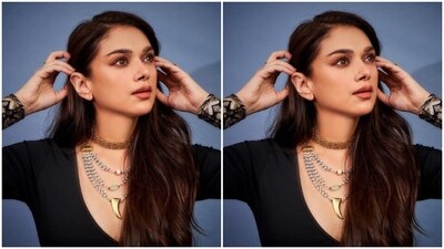 Aditi played muse to fashion designer house JJ Valaya and picked an ethnic gown from the shelves of the designer house.&nbsp; (Instagram/@aditiraohydari)