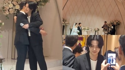 BTS member Suga's brother tied the knot on Sunday. BTS member Suga's brother tied the knot on Sunday.