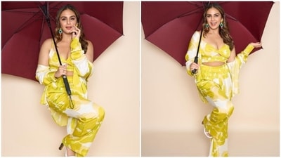 Huma Qureshi's pastel co-ord set is the perfect fashion inspo for the monsoon (Instagram/@iamhumaq) Huma Qureshi's pastel co-ord set is the perfect fashion inspo for the monsoon (Instagram/@iamhumaq)