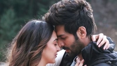 Kiara Advani and Kartik Aaryan in Satyaprem Ki Katha.