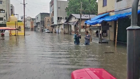 Union Home Minister Amit Shah said the Gujarat government was taking all efforts to provide relief to the people of the state.&nbsp;(ANI)