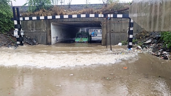 According to the State Emergency Operation Centre, some parts of the Valsad and Navsari districts received extremely heavy rainfall in a 24-hour period till Sunday morning.&nbsp;(ANI)