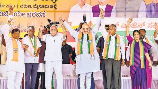 BS Yediyurappa left for New Delhi after being summoned by the party’s top leadership amid a delay in electing Leader of Opposition (PTI)