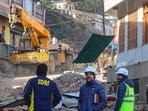 Hundreds of structures have developed cracks in Joshimath due to the sinking of land. (PTI) Hundreds of structures have developed cracks in Joshimath due to the sinking of land. (PTI)