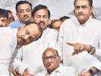 File photo of Sharad Pawar with his Ajit Pawar and Praful Patel. File photo of Sharad Pawar with his Ajit Pawar and Praful Patel.