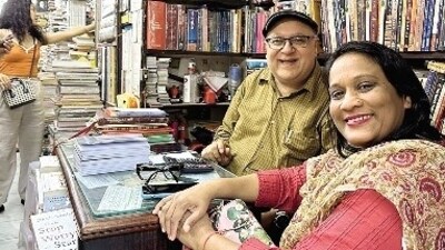 The Bamhi couple of Faqir Chand bookstore.