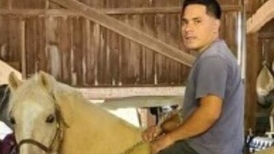 Marvin Alexan Fernandez Chicas sprang into action after he spotted the two children struggling near Tohickon Creek in the cliffs area (GoFundMe) Marvin Alexan Fernandez Chicas sprang into action after he spotted the two children struggling near Tohickon Creek in the cliffs area (GoFundMe)