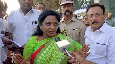 Governor Tamilisai Soundararajan on Monday made a surprise visit to the Osmania General Hospital in Hyderabad. (ANI) Governor Tamilisai Soundararajan on Monday made a surprise visit to the Osmania General Hospital in Hyderabad. (ANI)