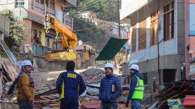 Hundreds of structures have developed cracks in Joshimath due to the sinking of land. (PTI)