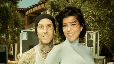 Kourtney Kardashian with husband Travis Barker. (Instagram) Kourtney Kardashian with husband Travis Barker. (Instagram)