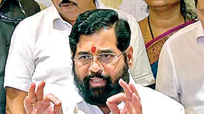Maharashtra Chief Minister Eknath Shinde addresses a press conference, in Mumbai on Monday. (ANI Photo) (ANI) Maharashtra Chief Minister Eknath Shinde addresses a press conference, in Mumbai on Monday. (ANI Photo) (ANI)