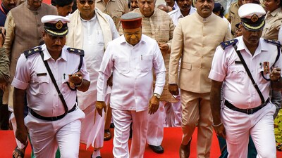 This is the first session after the Congress came to power in the Karnataka Assembly elections held in May. (PTI) This is the first session after the Congress came to power in the Karnataka Assembly elections held in May. (PTI)