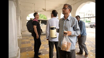 The usage of single-use plastic goes on in the LMC office. (Deepak Gupta) The usage of single-use plastic goes on in the LMC office. (Deepak Gupta)