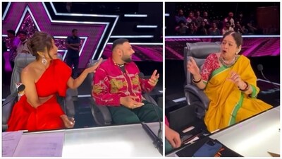 Shilpa Shetty, Badshah and Kirron Kher on sets of India's Got Talent. Shilpa Shetty, Badshah and Kirron Kher on sets of India's Got Talent.