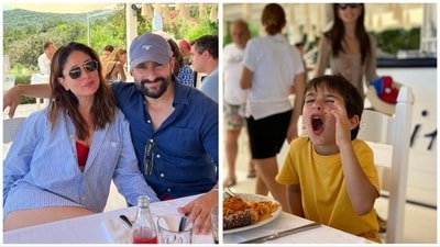 Kareena Kapoor, Saif Ali Khan and Taimur Ali Khan's new holiday pics are here. Kareena Kapoor, Saif Ali Khan and Taimur Ali Khan's new holiday pics are here.