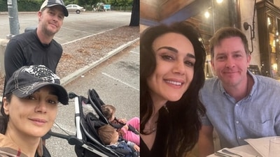 Preity Zinta with Gene Goodenough, Jai Zinta Goodenough and Gia Zinta Goodenough. Preity Zinta with Gene Goodenough, Jai Zinta Goodenough and Gia Zinta Goodenough.