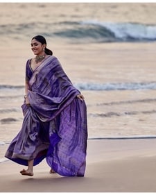 Mrunal Thakur's look in Nani30. Mrunal Thakur's look in Nani30.