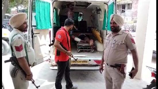 Two persons involved in extortion and drug peddling were arrested after a brief exchange of fire near Teona Pujarian village in Talwandi Sabo sub-division of Bathinda on Monday, police said.