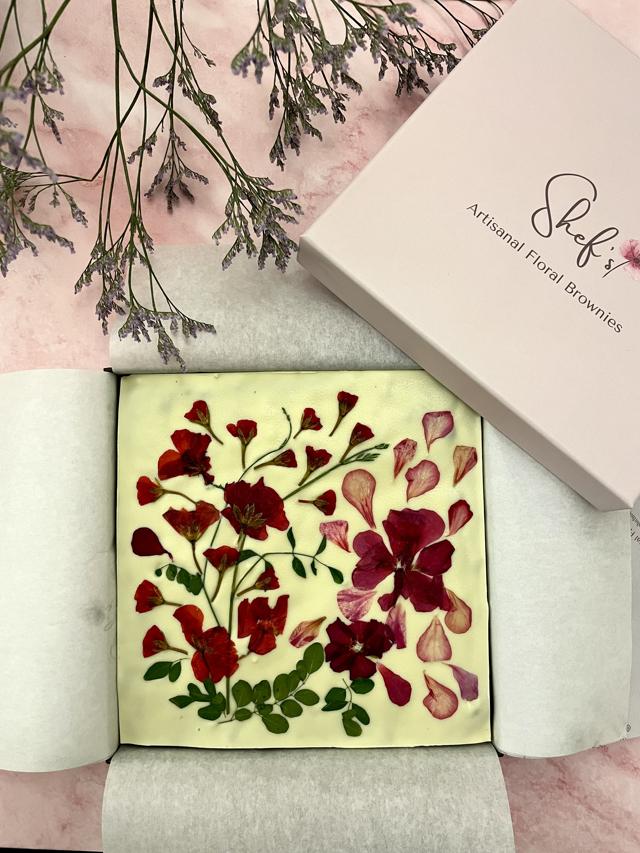 She uses organic edible flowers from her terrace garden or sourced from places in Nilgiris She uses organic edible flowers from her terrace garden or sourced from places in Nilgiris