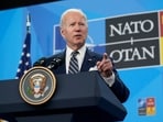 FILE - President Joe Biden speaks during a news conference on the final day of the NATO summit in Madrid, Thursday, June 30, 2022. 