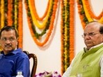 Delhi chief minister Arvind Kejriwal and lieutenant governor (L-G) VK Saxena.