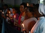 Members of Catholic Association of Bengal organized a candlelight Procession after Holy Mass Praying for Peace in Manipur at St. Thomas Church in Kolkata, India, on Sunday. (Photo by Samir Jana/ Hindustan Times) Members of Catholic Association of Bengal organized a candlelight Procession after Holy Mass Praying for Peace in Manipur at St. Thomas Church in Kolkata, India, on Sunday. (Photo by Samir Jana/ Hindustan Times)