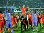 India beat Kuwait on peanlties after the match ended 1-1 in regulation time.&nbsp;(PTI)
