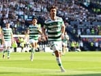 Celtic's Jota celebrates