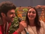 Kartik Aaryan and Kiara Advani recently sang a Satyaprem Ki Katha song together. Kartik Aaryan and Kiara Advani recently sang a Satyaprem Ki Katha song together.