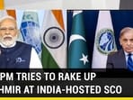PAK PM TRIES TO RAKE UP KASHMIR AT INDIA-HOSTED SCO