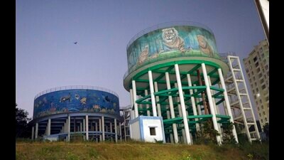 According to officials, the decomposed carcass of three monkeys was found in a drinking water tank on Tuesday (HT Photo)