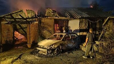 KNO spokesperson Seilen Haokip, whose house was burnt down, said his house was in an isolated place outside town else the fire could have spread KNO spokesperson Seilen Haokip, whose house was burnt down, said his house was in an isolated place outside town else the fire could have spread