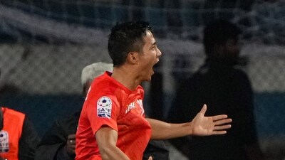 Chhangte scored the equaliser in the first half. (PTI) Chhangte scored the equaliser in the first half. (PTI)