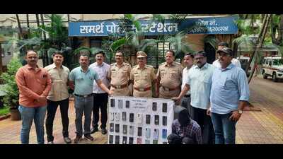 Police recovered 29 mobile phones totally worth  ₹5.09 lakh from the accused’s possession. (REPRESENTATIVE PIC)