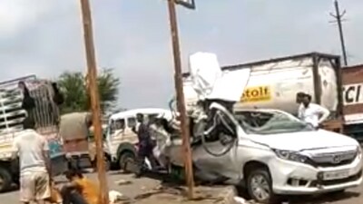 Police said a technical examination of the truck will indicate if the claim that the vehicle’s brakes failed was true Police said a technical examination of the truck will indicate if the claim that the vehicle’s brakes failed was true