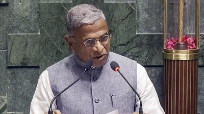 Rajya Sabha deputy chairman Harivansh Narayan Singh speaking at the inauguration of the new Parliament building in New Delhi (ANI File Photo) Rajya Sabha deputy chairman Harivansh Narayan Singh speaking at the inauguration of the new Parliament building in New Delhi (ANI File Photo)