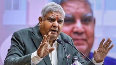 Vice President Jagdeep Dhankar said the situation has come to implement this and I have no doubt about it (PTI) Vice President Jagdeep Dhankar said the situation has come to implement this and I have no doubt about it (PTI)