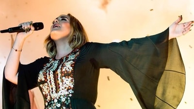 Adele fearlessly calls out trend of throwing objects at artists during concerts. Adele fearlessly calls out trend of throwing objects at artists during concerts.