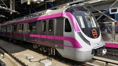 Services were affected on the Magenta line on Tuesday. (PTI File Photo) Services were affected on the Magenta line on Tuesday. (PTI File Photo)