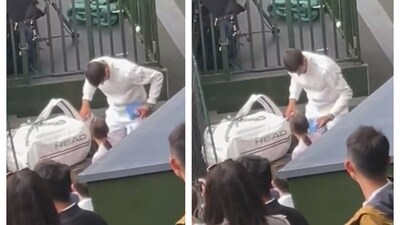 Djokovic's incredible gesture for girl in a wheelchair Djokovic's incredible gesture for girl in a wheelchair