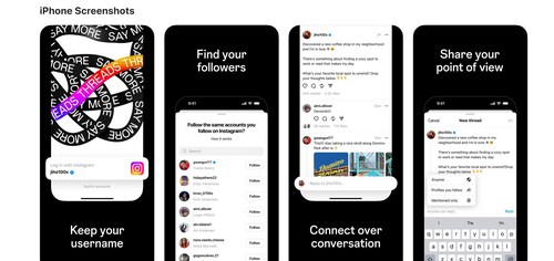 Threads, an Instagram app (Apple App store) Threads, an Instagram app (Apple App store)