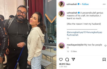 Ushna Shah said Anurag Kashyap is the reason she met her husband Hamza Amin. Ushna Shah said Anurag Kashyap is the reason she met her husband Hamza Amin.
