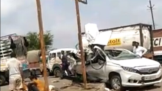 Police said a technical examination of the truck will indicate if the claim that the vehicle’s brakes failed was true