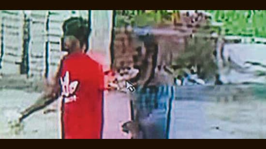 The CCTV grab of the accused released by Panchkula police. (HT Photo)