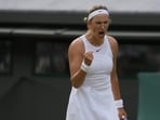 Victoria Azarenka in action.