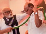 NCP chief Sharad Pawar and party's rebel leader Chhagan Bhujbal