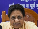 BSP supremo Mayawati addresses a press conference in Lucknow, 