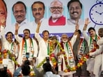 \Maharashtra Deputy Chief Minister Ajit Pawar with NCP leaders Praful Patel, Chhagan Bhujbal and others during the meeting of Ajit Pawar-led NCP, in Mumbai. \Maharashtra Deputy Chief Minister Ajit Pawar with NCP leaders Praful Patel, Chhagan Bhujbal and others during the meeting of Ajit Pawar-led NCP, in Mumbai.