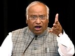 Congress President Mallikarjun Kharge. Congress President Mallikarjun Kharge.
